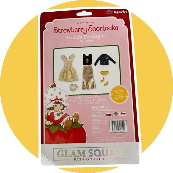 Strawberry Shortcake LEMON MERINGUE Clothing Outfits Unboxed & 2 Barbie Dolls - Picture 13 of 15